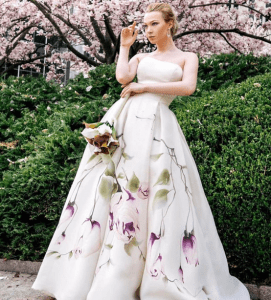 How to Pose in Your Hand-Painted Wedding Gown for a Photoshoot